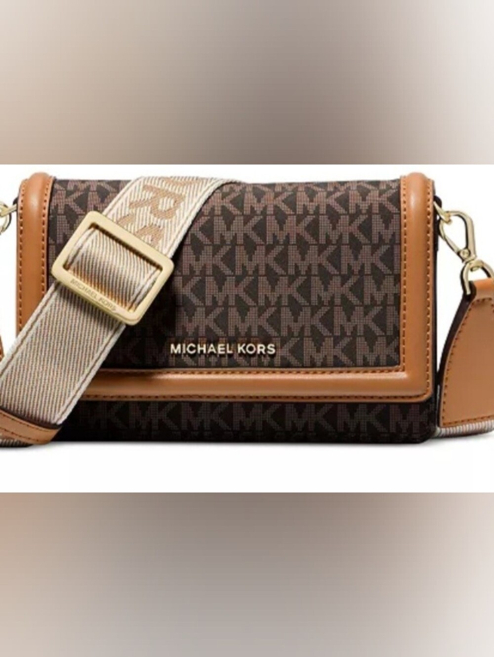 Michael Kors Jet Set Mini Logo Nylon Crossbody